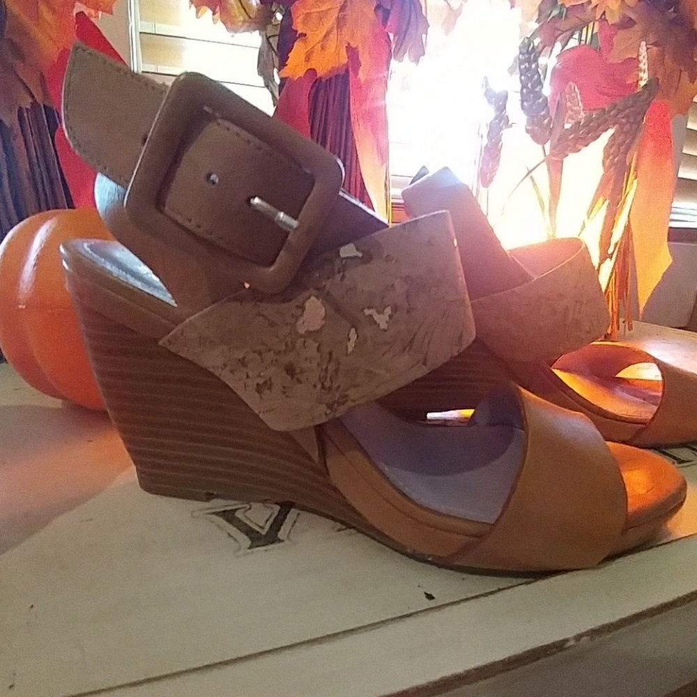 Johnston & Murphy Wedge Strappy Shoes